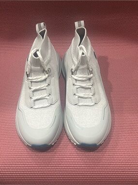 Vessi White Knit High-Top Sneakers